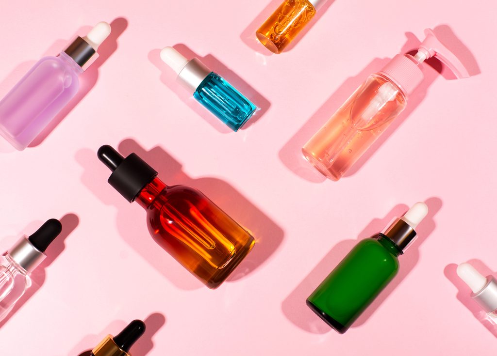 cosmetics bottles